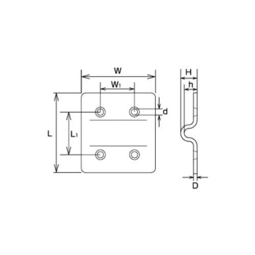 ハンガプレート(SUS製)EA638EC−143