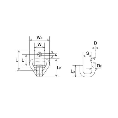 ハンガー(ステンレス製) EA638EC−62