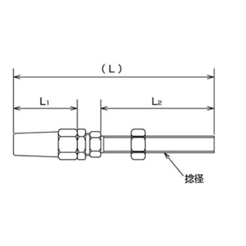 ワイヤーロープ止め金具EA638JB−136