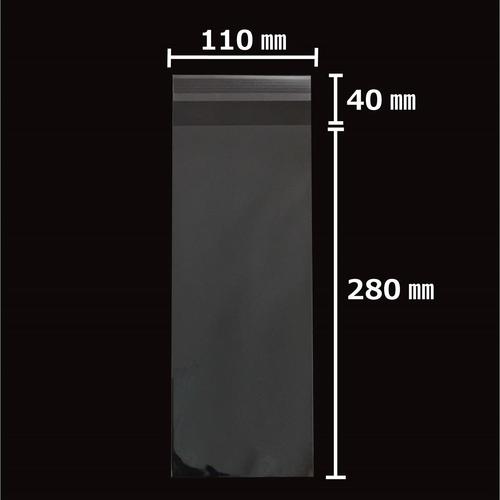 OPP袋テープ付40μ100枚オ−110 ×10
