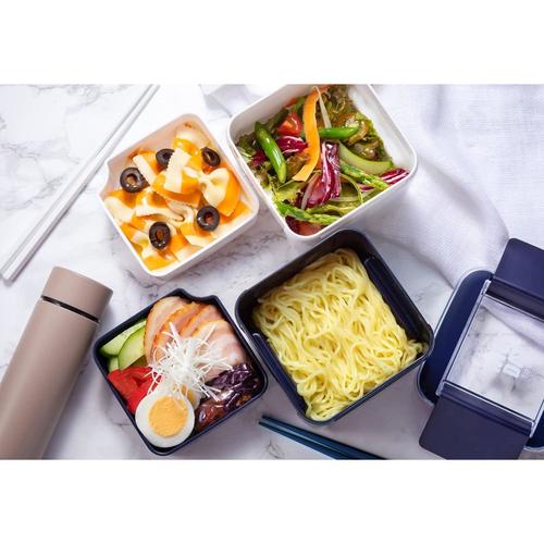 弁当箱 ランチボックス 深型 WH 2セット