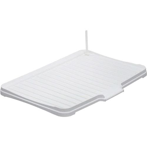 水切りトレー ボトルスタンド 付き ホワイト×2