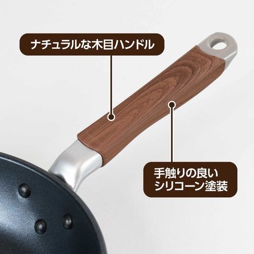チタンコート 深型フライパン 炒め鍋 28cm