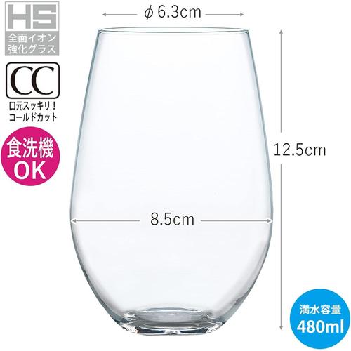 薄づくり ビヤーグラス 480ml 2セット