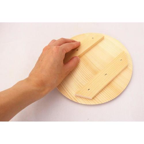 樹婦人漬物用押し蓋 木製 直径18cm 3セット