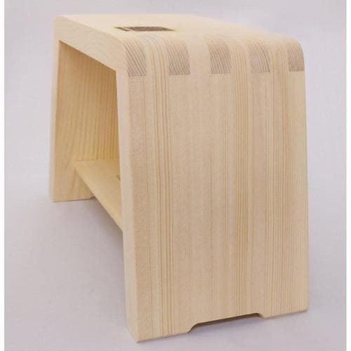 風呂椅子 木製 余湯派 湯殿腰掛 大