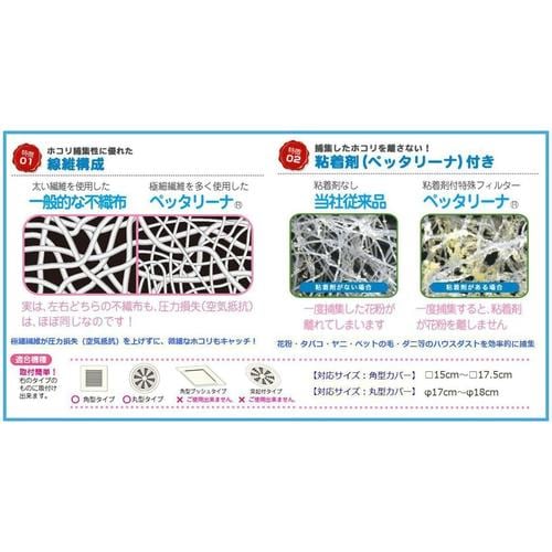 トイレ室内換気扇フィルター抗菌2枚入 4セット