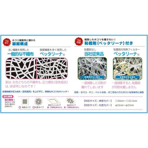 トイレ室内換気扇フィルター抗菌2枚入 3セット