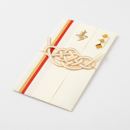 祝儀袋/金封 結婚祝 染め紙 白練 5セット