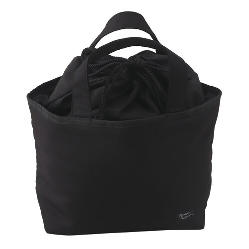 舟形ランチバッグ ブラック