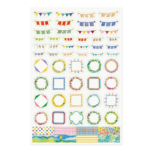 シール ゆるログ 1枚入 飾り柄 10セット