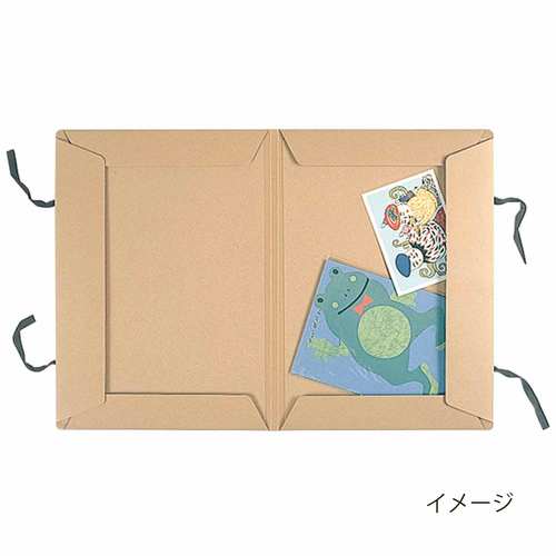 ポートフォリオ B4クラフトボール紙 茶 3セット