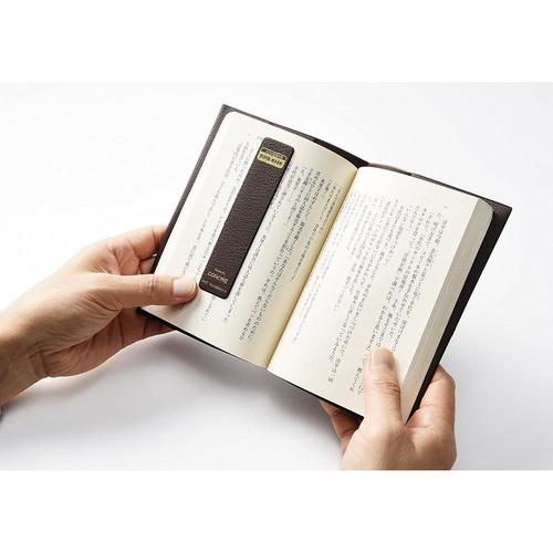 皮革調 くっつきしおり 2枚入 黒 10セット