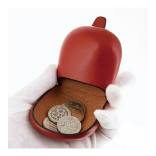 イル・ブセット 牛革コインケース ネイビー