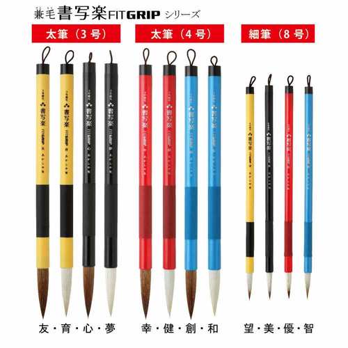 入門用書写筆フィットグリップ二本組A ×2