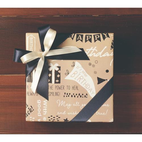 包装紙 クラフト バースデー クラフト 10セット