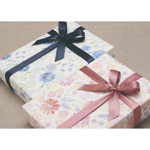 包装紙 フラワリー ブルー 10セット