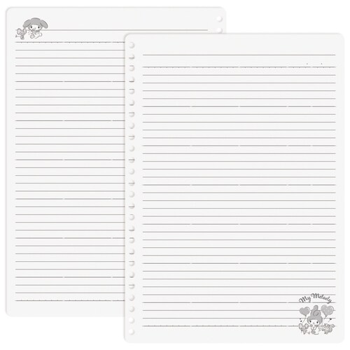 ルーズリーフB5 6.5mm罫26穴 5セット