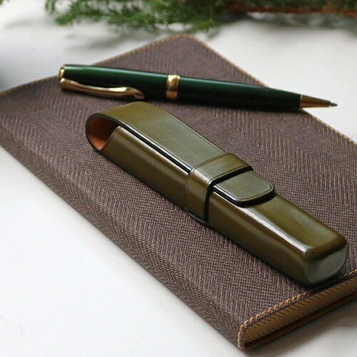 イル・ブセットペンケース牛革1本入用ブルー