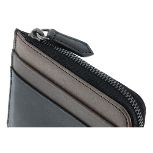 シルヴァノ・ビアジーニ 牛革 ミニ財布 ブラック