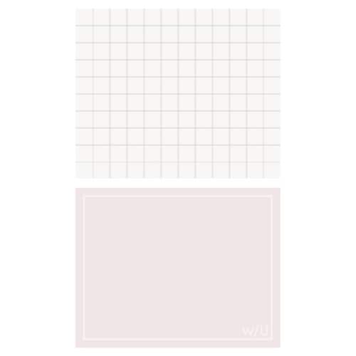 ノート付箋5mm方眼罫&無地 各30枚 5セット