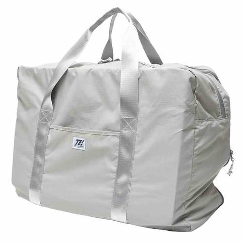 TE パッカブル ボストンバッグ ライトグレー