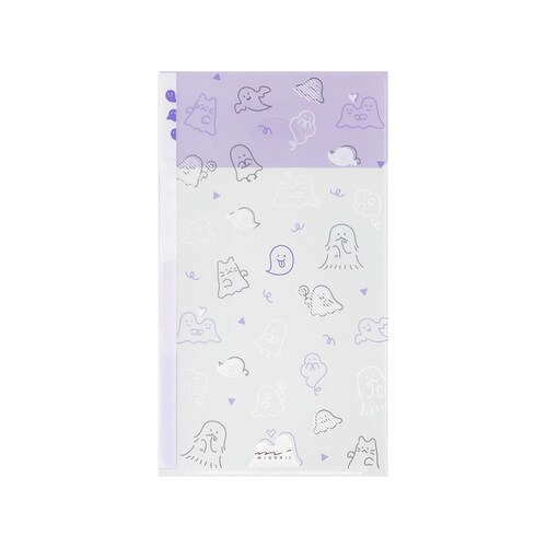 クリアホルダーA5Sフラップ付おばけ柄 10セット