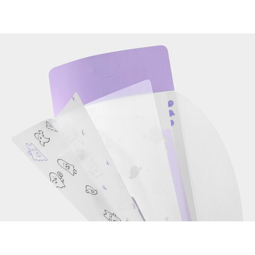 クリアホルダーA5Sフラップ付おばけ柄 10セット