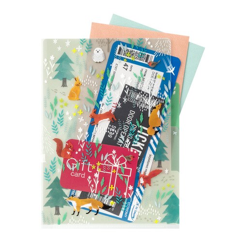 クリアホルダー A5 北欧動物柄 10セット