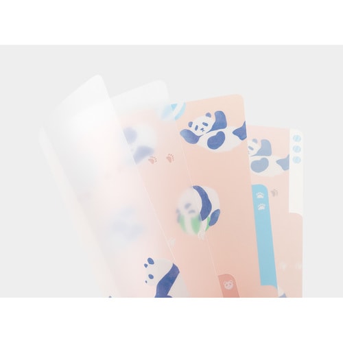 クリアホルダー A4 パンダ柄 10セット