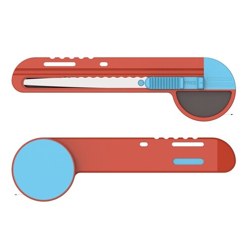 メジャーが付いたギザノコ刃カッター 2セット