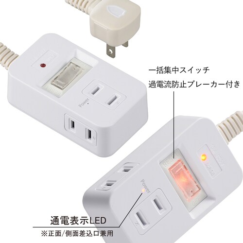 発煙ガードタップ3口2mS3