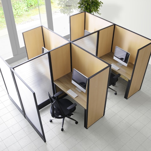 ポリカローパーテーションBK 高さ1600幅900