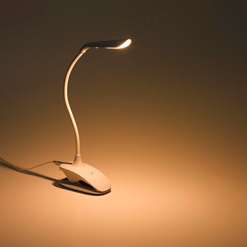 調光式フレキシブルクリップライトホワイト 電球色