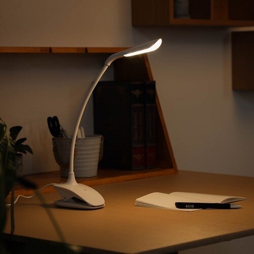 調光式フレキシブルクリップライトホワイト 電球色