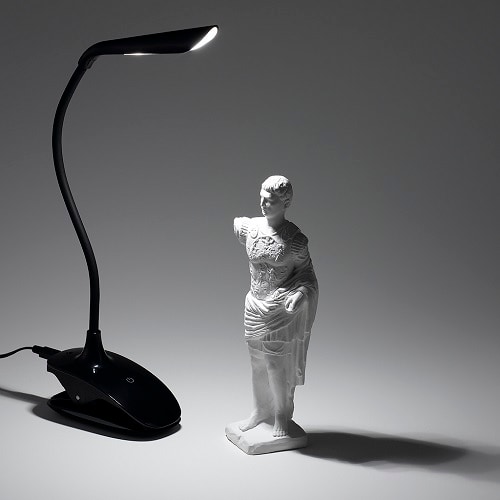 調光式フレキシブルクリップライトブラック