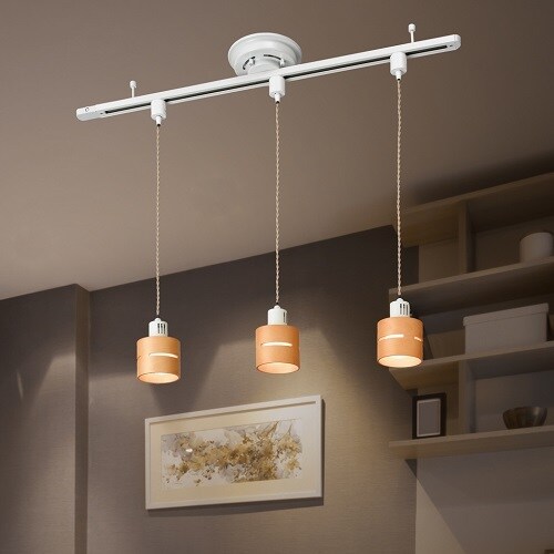 薄型シーリング直付けダクトレール1000mm 白