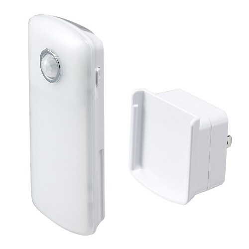無接点充電式人感明暗ナイトライト小ホワイト
