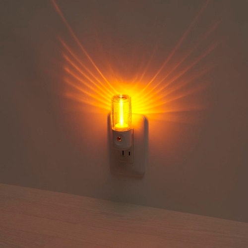 センサーナイトライトアンバー色LED1灯