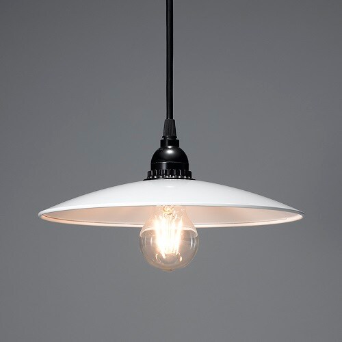 レトロペンダントランプ付きペンダントライトWH