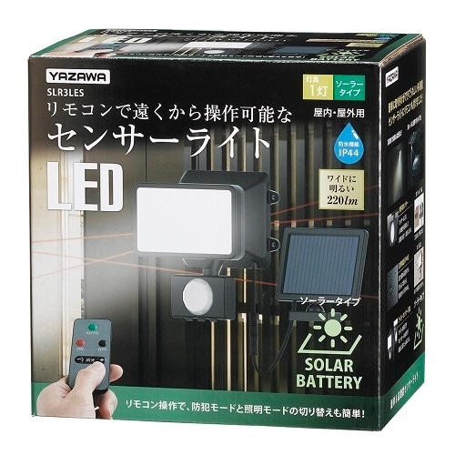ソーラー式 3WLED センサーライト 1灯