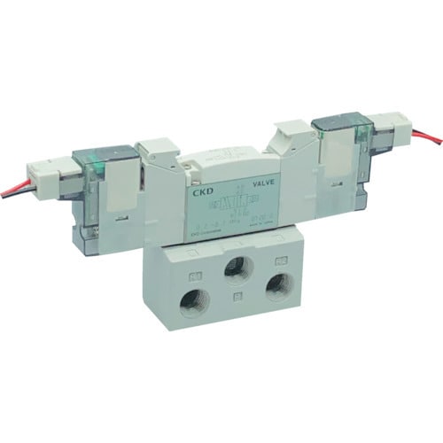 CKD パイロット式5ポート弁 ベース配管