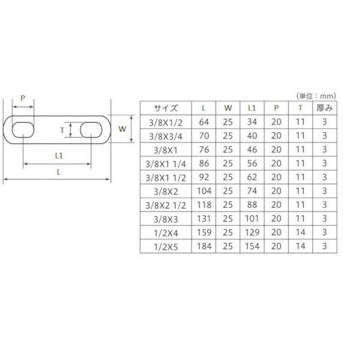 YAHATA Uボルトプレート 溶融亜鉛メッキ25