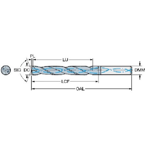 サンドビック コロドリル460 超硬ソリッドドリル