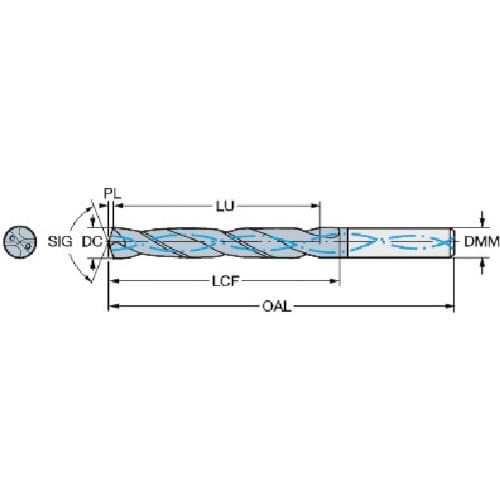 サンドビック コロドリル460 超硬ソリッドドリル