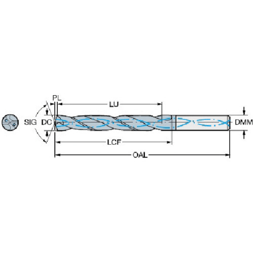 サンドビック コロドリル460 超硬ソリッドドリル