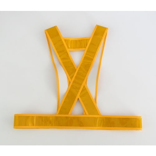 ミズケイ タスキ型安全ベストショート丈<ゴールド>