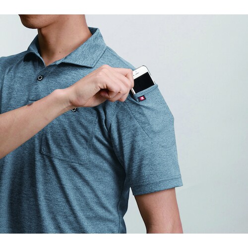 バートル 長袖ポロシャツ665−3−LLネイビー