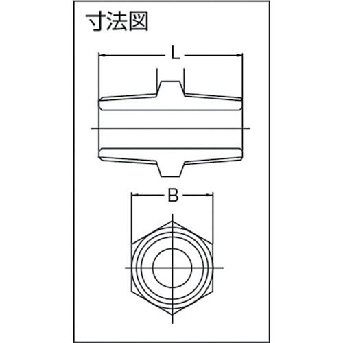 フジトク 6角ニップル 10A 炭素鋼