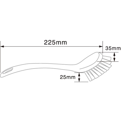 BCPD−W ディッシュブラシ 白